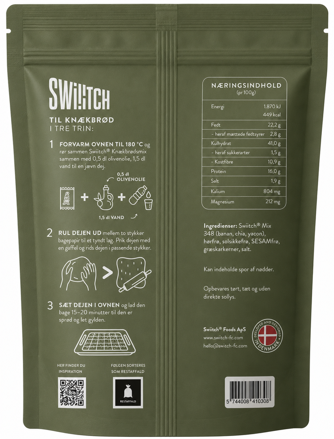 Swiiitch® Din Glutenfri Knækbrød Mix
