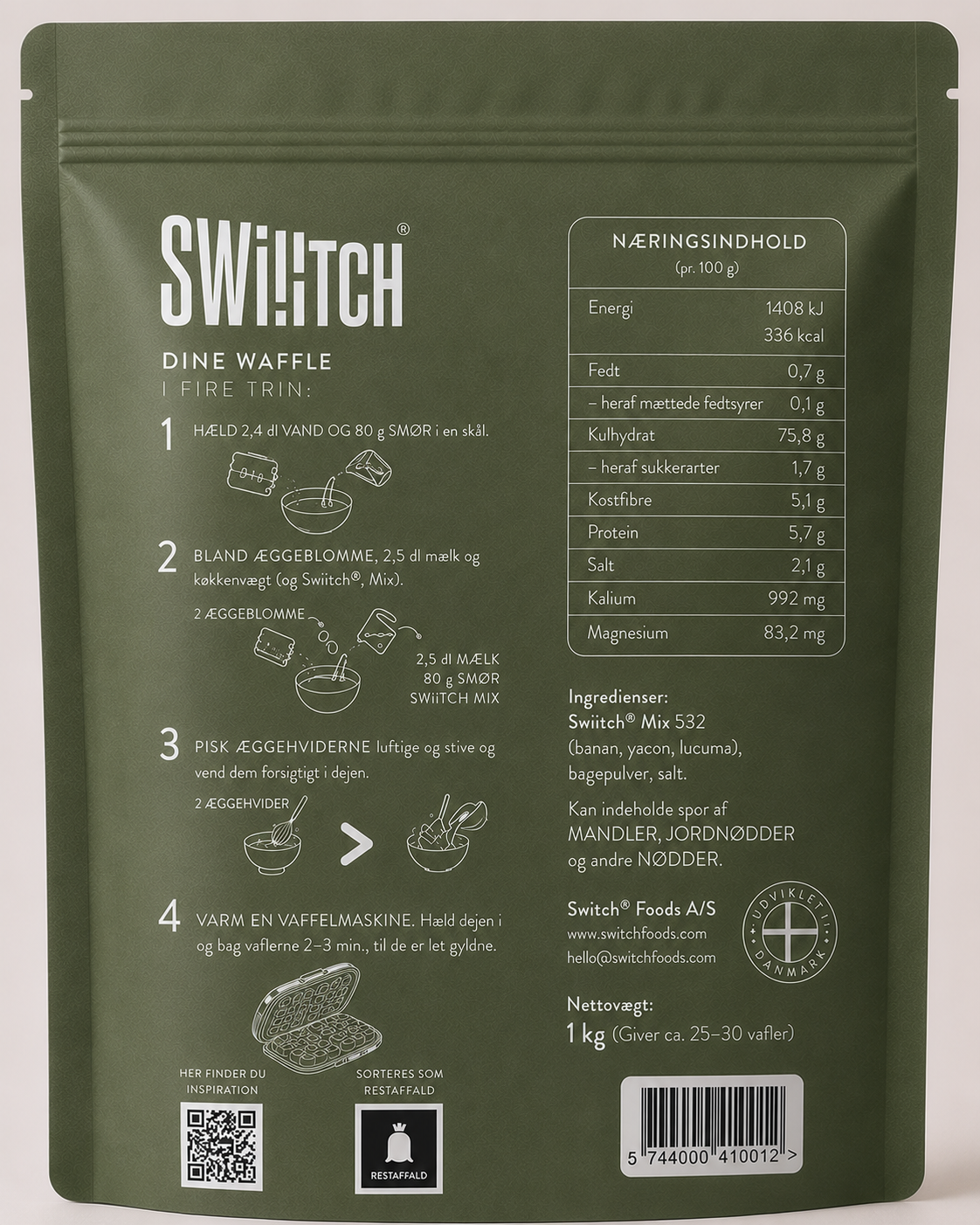 Swiiitch® Din Glutenfri Waffle Mix