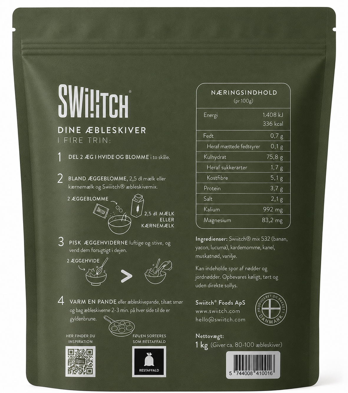Swiiitch® Din Glutenfri æbleskiver Mix