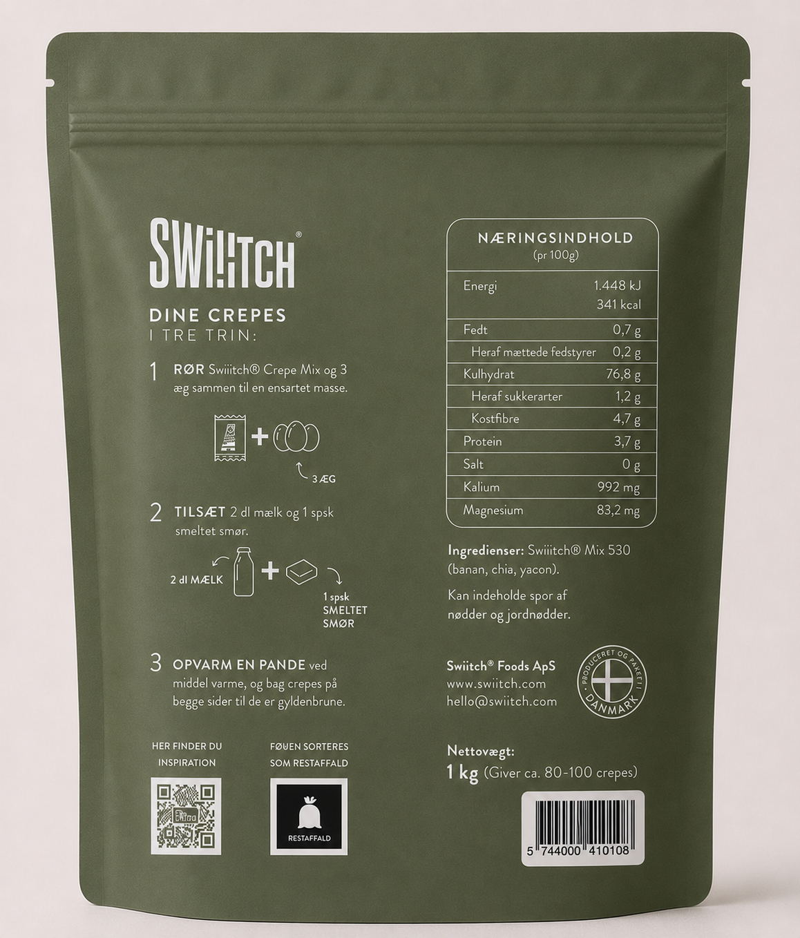 Swiiitch® Din Glutenfri Crepe Mix